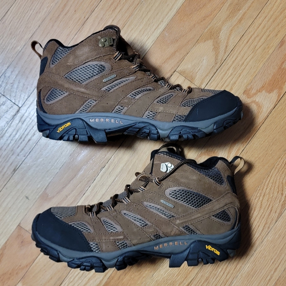 Merrell Men's Brown and Black Hiking Boots